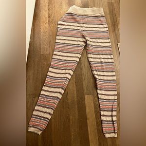 J crew Knit leggings Nordic  design size M NWOT